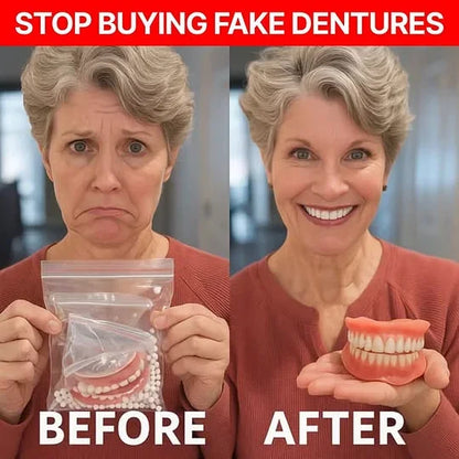 🔥Ends Today: 65% OFF! ⏰DarkFairy™ Medical Full Denture with Strong Suctiond🦷