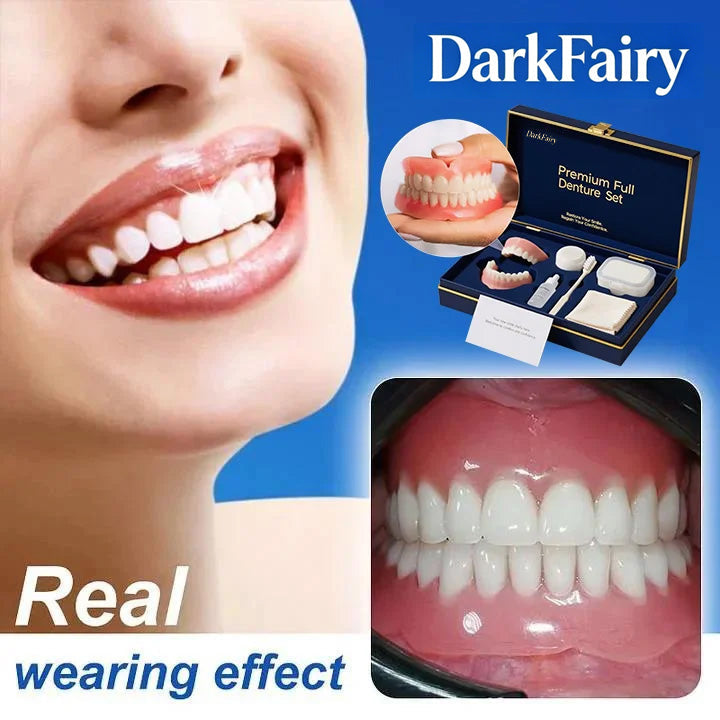 🌟Ends Today: 70% OFF! ⏰DarkFairy™ Medical Full Denture with Strong Suctiond🦷