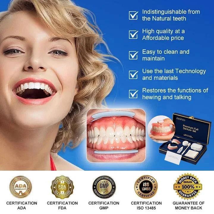 🌟Ends Today: 70% OFF! ⏰DarkFairy™ Medical Full Denture with Strong Suctiond🦷
