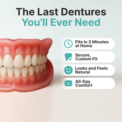 🔥Ends Today: 65% OFF! ⏰DarkFairy™ Medical Full Denture with Strong Suctiond🦷