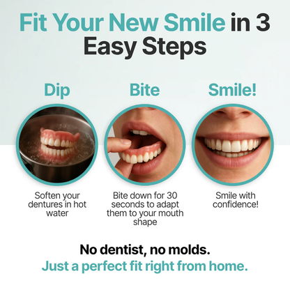 2🔥HazyGalaxy™ Soft Silicone Carbon Ceramic Teeth, Strong and White – Natural Look, Comfortable Fit