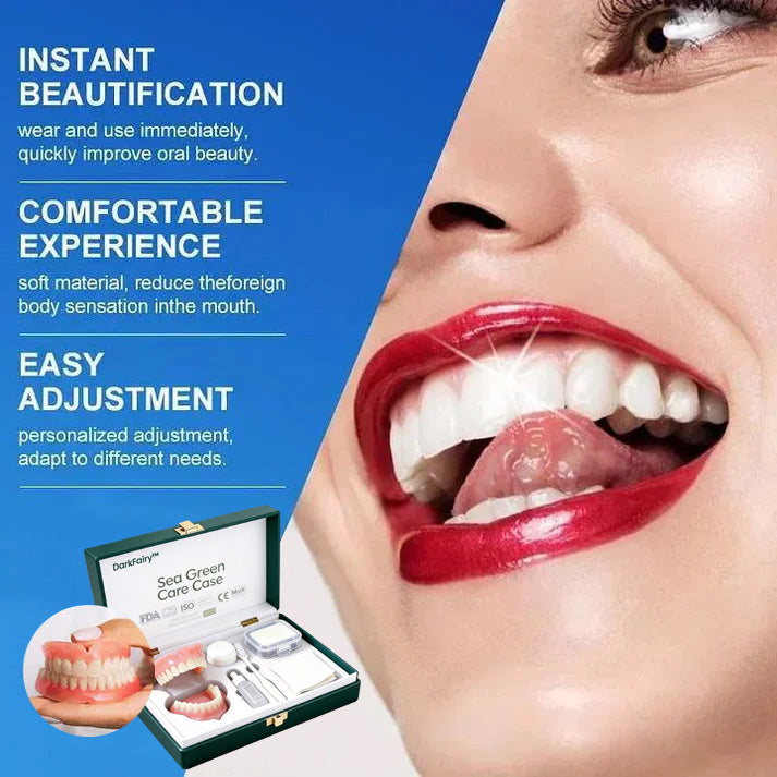 🔥Ends Today: 65% OFF! ⏰DarkFairy™ Medical Full Denture with Strong Suctiond🦷